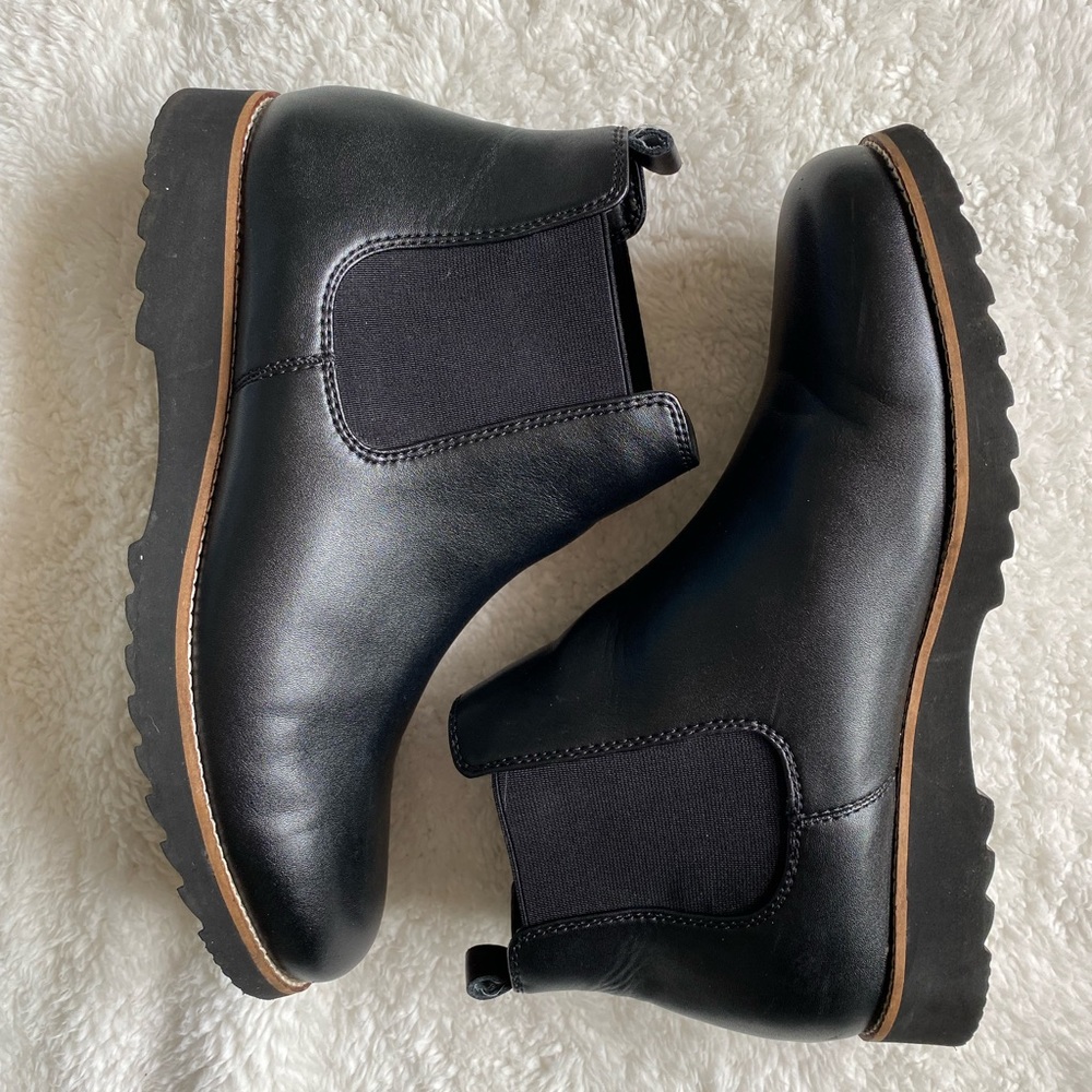 Blondo Waterproof Black Leather Boots